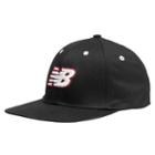 New Balance Men's & Women's Nb Baseball Flatbill Cap - Black, White, Red (nb-3039bkrd)