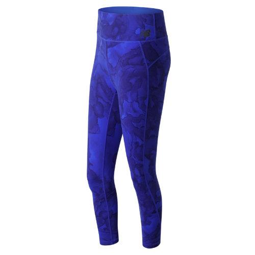 New Balance 71153 Women's Highrise Transform Printed Crop - Blue (wp71153vcg)