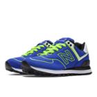 New Balance Neon Lights 574 Women's Lifestyle Shoes - Neon Blue, Neon Green (wl574neb)