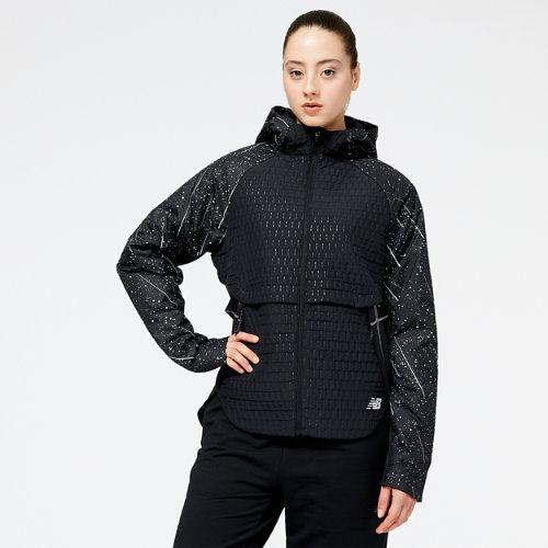 New Balance Women's Reflective Print Impact Run Heat Jacket