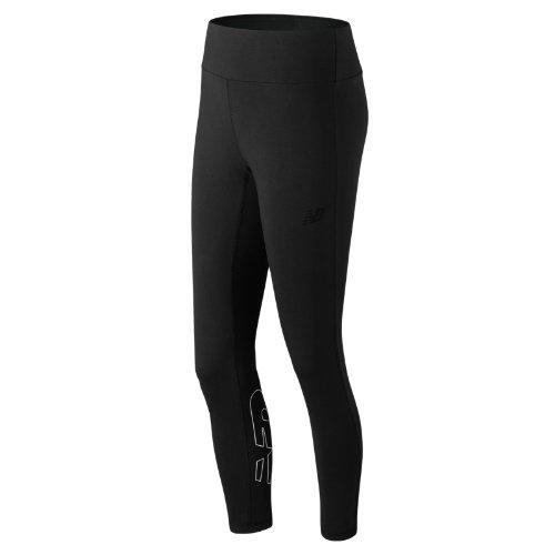 New Balance 91554 Women's Nb Athletics Legging - Black/white (wp91554bkw)