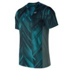 New Balance 71066 Men's Accelerate Graphic Short Sleeve - Blue/white (mt71066dzb)