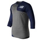 New Balance 315 Men's Baseball Asym Base Layer Left - Navy/grey (tmmt315ltnv)
