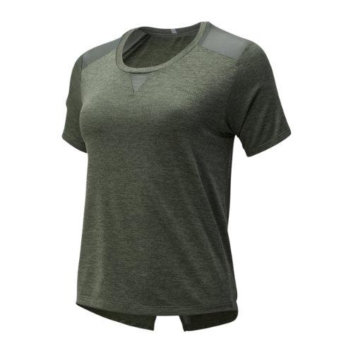 New Balance 93270 Women's Impact Run Mesh Short Sleeve - Green (wt93270see)