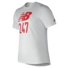 New Balance 73502 Men's 247 Sport Tee - White (mt73502wt)