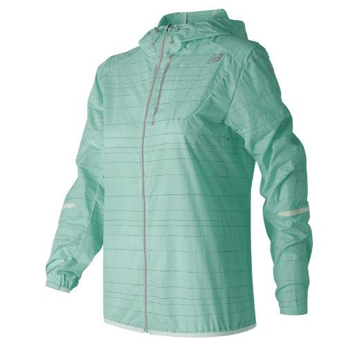 New Balance 71203 Women's Reflective Light Packable Jacket - Green (wj71203wvp)