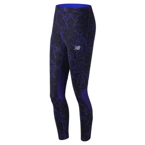 New Balance 71229 Women's Impact Printed Tight - Green/black (wp71229ffb)