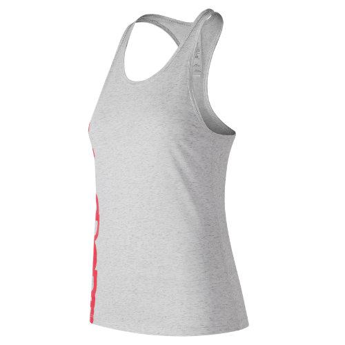 New Balance 73126 Women's Graphic Heather Tech Racerback - Off White (wt73126sah)