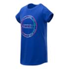 New Balance 11569 Kids' Short Sleeve Graphic Tee - Blue (gt11569uvb)