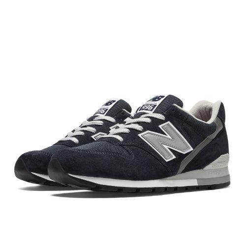 New Balance Connoisseur Authors 996 Men's Made In Usa Shoes - Navy, Silver (m996nav)