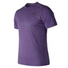 New Balance 53081 Men's Short Sleeve Heather Tech Tee - Purple (mt53081bph)