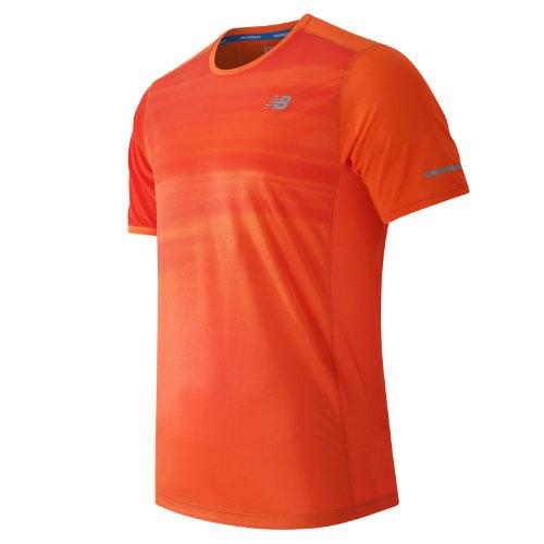 New Balance 61229 Men's Nb Ice Short Sleeve - Lava, Chrome Red (mt61229lav)