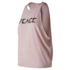 New Balance 73465 Women's Graphic Wedge Layering Tank - Pink (wt73465fdr)