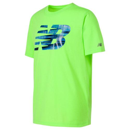 New Balance 14475 Kids' Short Sleeve Graphic Tee - Green (bt14475el)