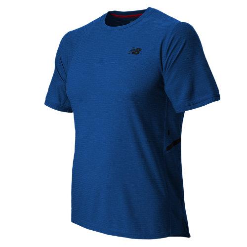 New Balance 5191 Men's Shift Short Sleeve Top - Optic Blue Heather (mft5191oph)