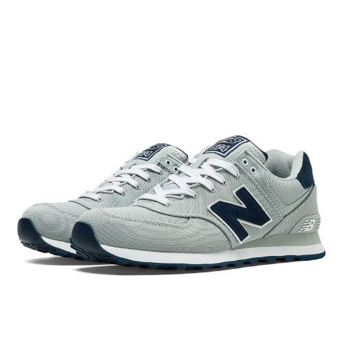 New Balance 574 Pique Polo Pack Men's 574 Shoes - Light Grey, Navy (ml574poy)