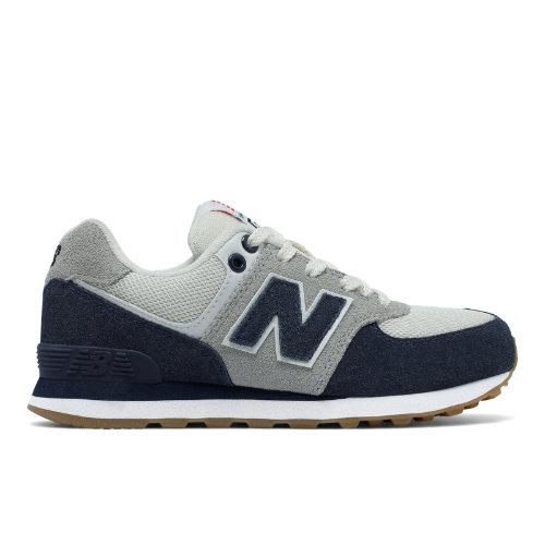 New Balance 574 Resort Sporty Kids Grade School Lifestyle Shoes - Navy/grey (kl574rkg)