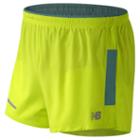 New Balance 61231 Men's Impact 3 Inch Split Short - Yellow/blue (ms61231hil)