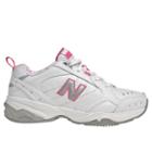 New Balance Pink Ribbon 624 Women's Everyday Trainers Shoes - White, Amp Pink (wx624km2)