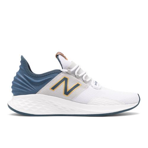 New Balance Fresh Foam Roav Men's Neutral Cushioned Shoes - White/blue/yellow (mroavye)