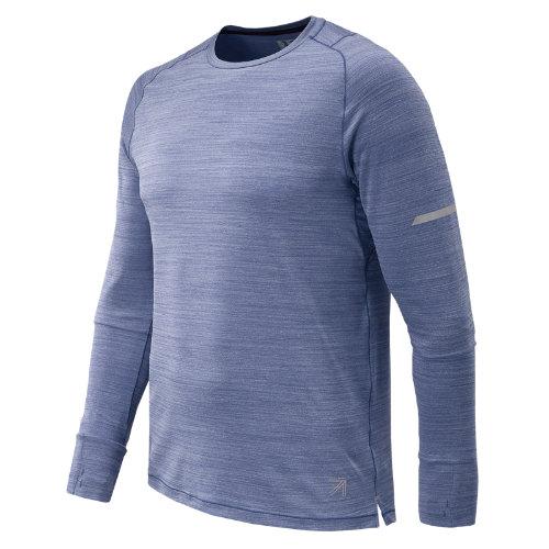 New Balance 73263 Men's J.crew Seasonless Long Sleeve Tee - Navy (jmt73263tsr)