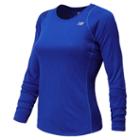 New Balance 4327 Women's Accelerate Long Sleeve - Uv Blue, Paradise (wrt4327uvb)
