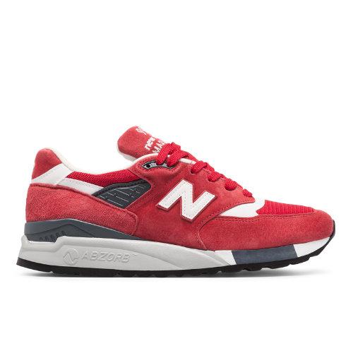New Balance 998 Suede Men's Made In Usa Shoes - Red/white (m998crd)