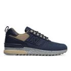 New Balance Trailbuster Nubuck Men's Outdoor Sport Style Sneakers Shoes - Navy/tan (tbatno)