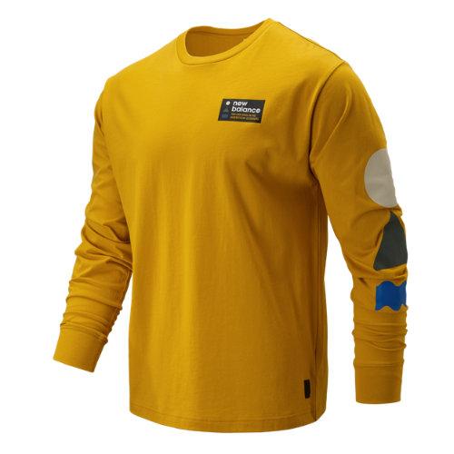 New Balance 93693 Men's Nb Athletics Trail Ls Tee - Yellow (mt93693vgl)