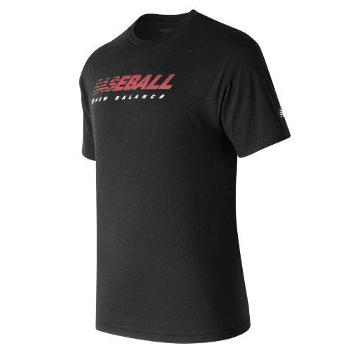 New Balance 703 Men's Baseball Speed Tee - Black/red (tmmt703tbk)