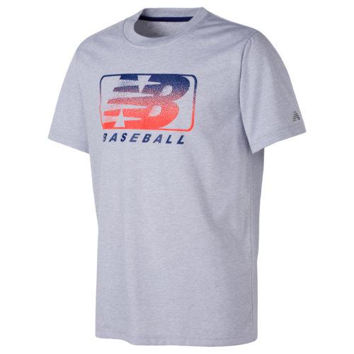 New Balance 12513 Kids' Short Sleeve Graphic Tee - Silver (bt12513svm)