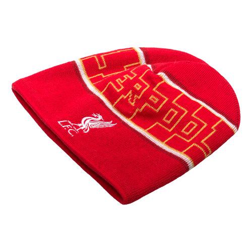 New Balance Men's & Women's Lfc Kop Fleece Beanie - High Risk Red, White, Amber Yellow (wshm512hrd)