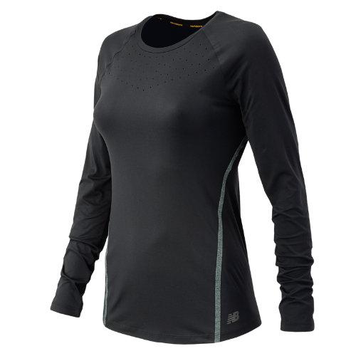New Balance 61101 Women's Trinamic Long Sleeve Top - Black (wt61101bk)
