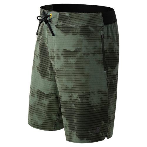 New Balance 53050 Men's Stretch Woven Board Short - Slate Green, Black (ms53050slp)