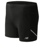 New Balance 53143 Women's Accelerate Fitted Short - Black (ws53143bk)
