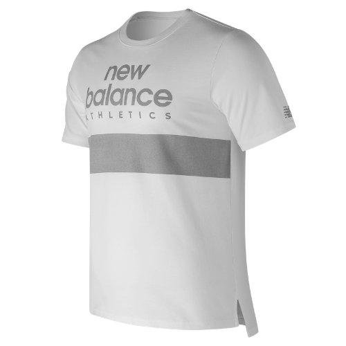 New Balance 73510 Men's Nb Athletics Reflective Tee - White (mt73510wt)