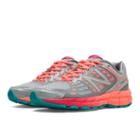 New Balance 1260v4 Women's Stability And Motion Control Shoes - Light Grey, Coral, Blue Atoll (w1260gp4)