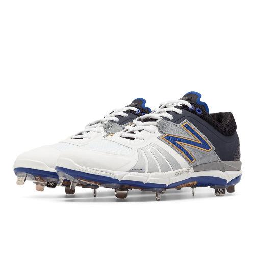 New Balance Playoff Pack Low-cut 3000v2 Metal Cleat Men's Low-cut Cleats Shoes - White, Anthracite, Surf The Web (l3000xb2)