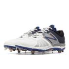 New Balance Playoff Pack Low-cut 3000v2 Metal Cleat Men's Low-cut Cleats Shoes - White, Anthracite, Surf The Web (l3000xb2)