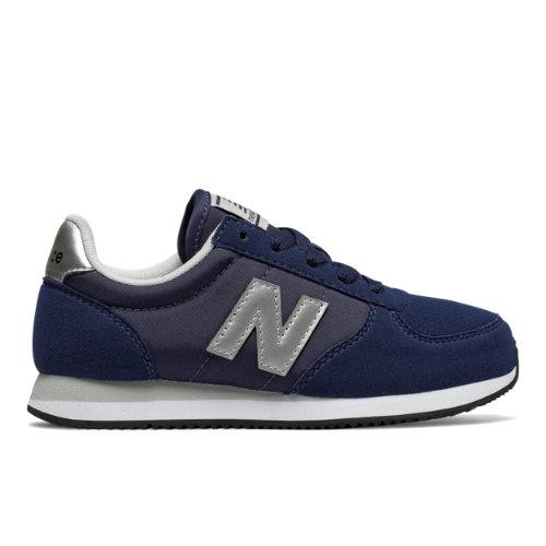 220 New Balance Kids Grade School Lifestyle Shoes - Navy/silver (kl220nsy)