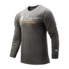 New Balance 93647 Men's Nyc Marathon Logo Finisher Long Sleeve - Grey (mt93647mag)