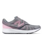 New Balance Hook And Loop Fuelcore Rush V3 Kids' Pre-school Running Shoes - Grey/pink (kvrusr9p)