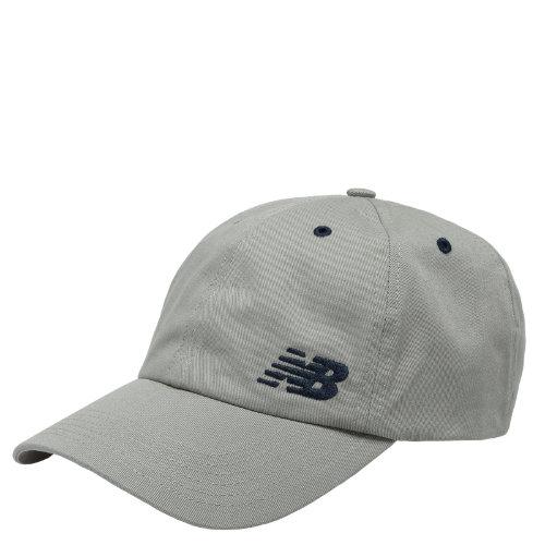 New Balance Men's & Women's 6 Panel Curved Brim Cap - Stone Grey, Navy (500015gy)