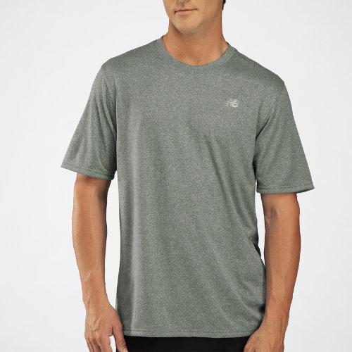 New Balance 2338 Men's Heathered Short Sleeve - Dark Grey (mrt2338bk)