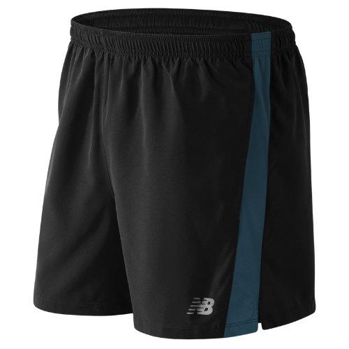 New Balance 61073 Men's Accelerate 5 Inch Short - Black/blue (ms61073bm)