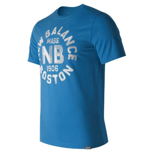 New Balance 71506 Men's Boston Tee - Blue (mt71506hlu)