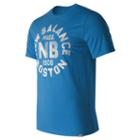 New Balance 71506 Men's Boston Tee - Blue (mt71506hlu)