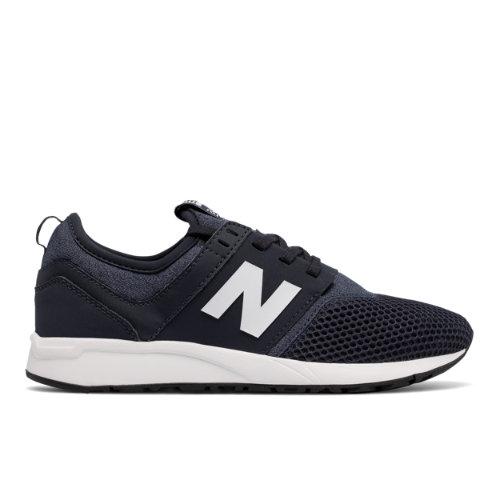 New Balance 247 Classic Kids Grade School Lifestyle Shoes - Navy/white (kl247bbg)