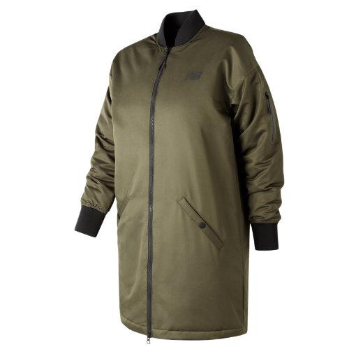New Balance 73543 Women's 247 Luxe Ma1 Flight Jacket - Green (wj73543mkg)