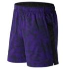 New Balance 71050 Men's Printed Woven 2 In 1 Short - Purple/black (ms71050bmn)